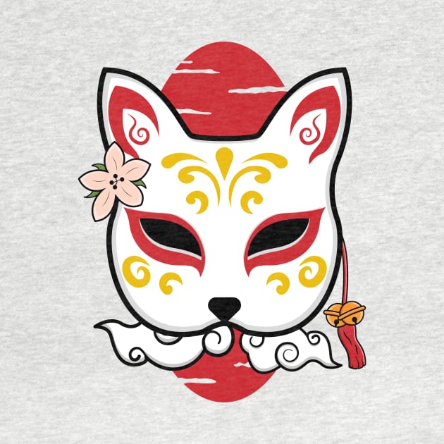 Japanese kitsune mask by Starkey Store